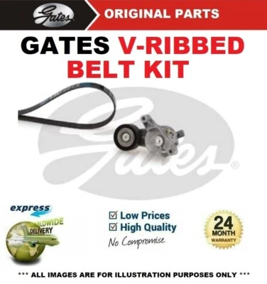 GATES FAN BELT PULLEY KIT for SKODA SUPERB 2.0 TDI 16V 2009-2015 - Image 1 of 4