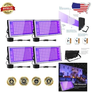 IP65 Waterproof Black Light with 120° Reflector - Perfect for Neon Glow Effects - Picture 1 of 10