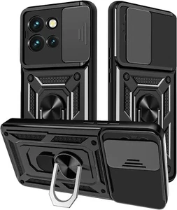 COVER PER MOTOROLA EDGE 50 NEO CUSTODIA MAGNETICA ANELLO ARMOR RING RINFORZATA - Zdjęcie 1 z 21