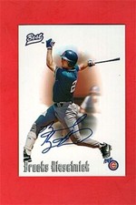1996 BEST CARDS-BROOKS KIESCHNICK-MACON CUBS AUTOGRAPHED  VINTAGE CARD-NM