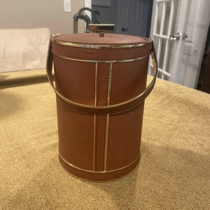 Georges Briard Ice Bucket Red 12” - Picture 1 of 24