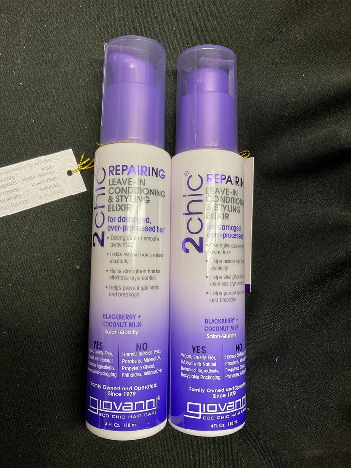 2 Elixir acondicionador y peinado GIOVANNI 2chic ultra reparador sin enjuague, 4 fl oz Foto 1 de 1