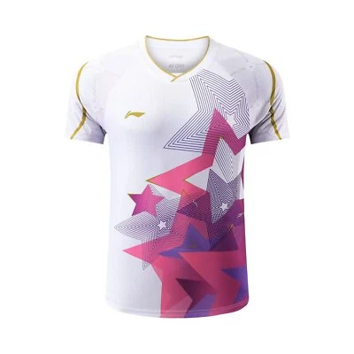 2023 New Li-Ning men's badminton Tops Table tennis clothes Short Sleeve T-shirts - Image 1 of 4