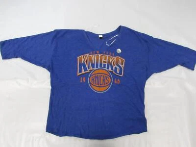 New NYK New York Knicks Womens Size L Large Blue Short Sleeve Shirt - Image 1 of 3
