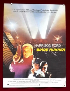 BLADE RUNNER MANIFESTO poster affiche HARRISON FORD RIDELY SCOTT DARLY HANNAH FR - Picture 1 of 1