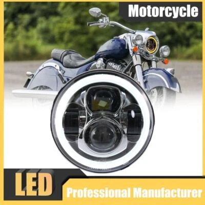 Faro LED de 7 pulgadas para Indian Chief Classic 2014-2017/Chief Dark Horse 2015-17 Foto 1 de 4