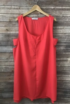 Vestido coral The Vanity Room Shift para mujer nuevo talla grande 1X 14W 16W nuevo  Foto 1 de 4