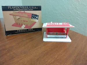 VINTAGE PLASTICVILE O SCALE USA BUILDING KIT FROSTY BAR FB-1 SALMON - Picture 1 of 16