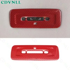 For Toyota Camry 2018-2021 Red Carbon Fiber Rear Reading Light Frame Cover Trim - Picture 1 of 5