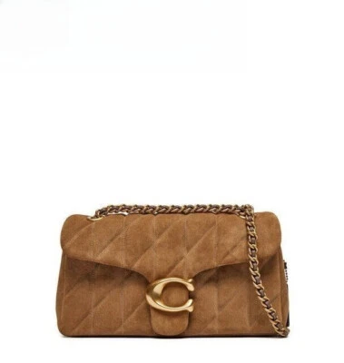 CW620 Bolso de hombro atigrado 26/bolso de mano acolchado marrón claro cuero de vaca cepillado Foto 1 de 4