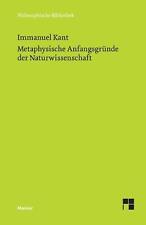 Metaphysische Anfangsgrnde der Naturwissenschaft by Immanuel Kant Paperback Book