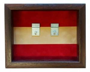 Cheshire Regiment Medal Case. Black Frame - Picture 1 of 8