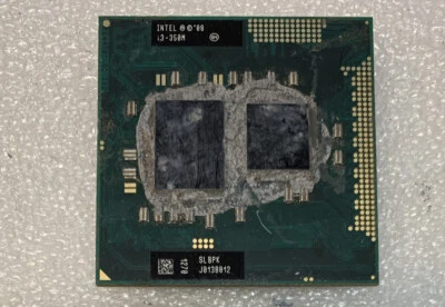 Intel Core i3 Mobile i3-350M 2.26 GHz Socket G1 CPU Processor SLBPK - Image 1 of 2