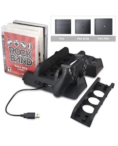 5 in 1 PS4 cooling stand controller charger dock game storage headset mount - Picture 1 of 5