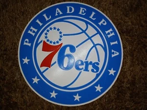 19" 3D Printed Logo of NBA Philadelphia 76ers 3D Graphics sign. Man Cave. - Picture 1 of 5