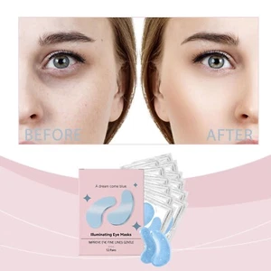 12Pcs Collagen Eye Patches Anti Aging ,Wrinkles Dark Circles Eye Bags Moisturize - Picture 1 of 12