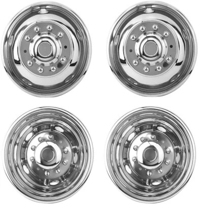 4 pcs 19.5'' Stainless Steel Dually Wheel Simulator2008-2024 Dodge RAM 4500/5500 - Image 1 of 4