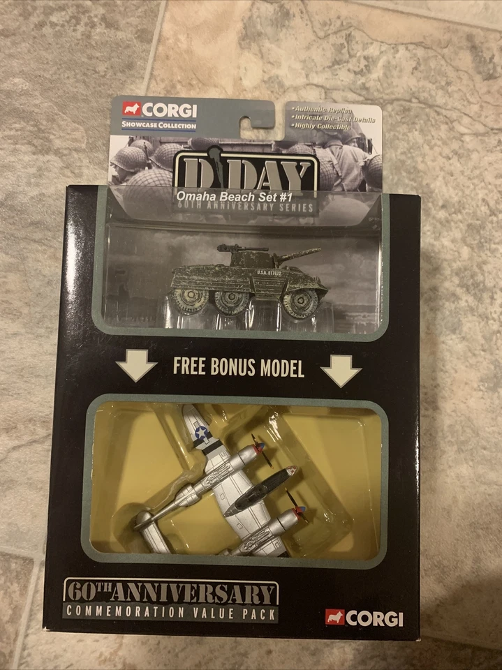 Corgi Omaha Beach Set 1 D-DAY 60th ANNIVERSARY SERIES Show Case Collection - Image 1 of 1