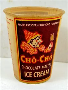 Helado Cho Cho encerado 3 1/2 oz tazas Milwaukee Wis antiguo sin usar stock de tienda - Imagen 1 de 4