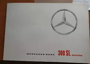 MERCEDES BENZ 300SL ROADSTER/COUPE Car Sales Brochure Nov 1960 #P1072/1e 1160. - Bild 1 von 4