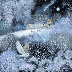 Christmas Cards Pack of 5 Winter Garden - Timeless Christmas Classics Cards - Picture 1 of 1