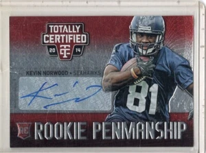 Autografo Rookie Kevin Norwood 2014 totalmente certificato #RP-KN - Foto 1 di 2
