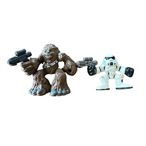 Vintage Hasbro 2001 Star Wars Galactic Heroes LFL Stormtrooper & Chewbacca - Bild 1 von 4