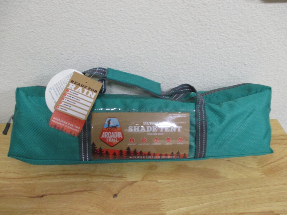 ARCADIA TRAIL DOG ULTIMATE SHADE FOLDING TENT CAMPING. BRAND Green & Gray.