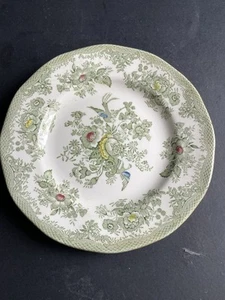 Vtg Enoch Wedgwood Tunstall KENT Green White 6 3/4” Dessert Plate - Imagen 1 de 4