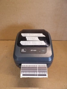Imprimante d'étiquettes à code-barres thermique Zebra ZP450 - 224 882 PO - NO... - Afbeelding 1 van 8