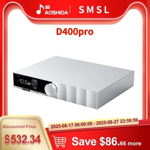 SMSL D400PRO MQA Audio DAC AK4499EX+AK4191EQ MQA-CD Support DSD512 32Bit/768kHz - Picture 1 of 9