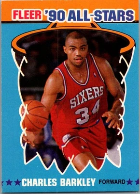 1990-91 Fleer #1 Charles Barkley All-Stars - Image 1 of 2