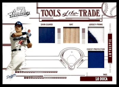 2005 Playoff Absolute Memorabilia Tools of the Trade Swatch Prime Paul Lo Duca - Image 1 of 2