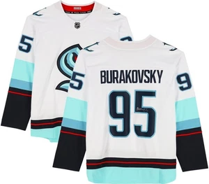 Andre Burakovsky Seattle Kraken Signed White Fanatics Breakaway Jersey - Picture 1 of 5