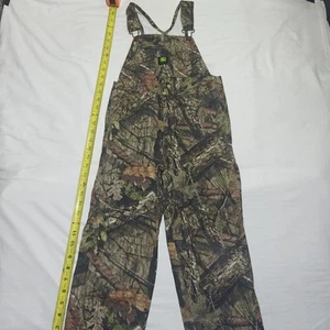 Boys Girls John Deere Mossy Oak Camoflauge Camo Hunting Overalls Size 7 Youth - Picture 1 of 14