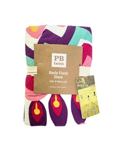 Pottery Barn PB Adolescente Keala Floral Std Acolchado Falsa 20x26 Multicolor Vibrante Boho - Imagen 1 de 6