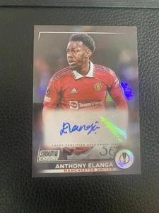2022-23 Topps Stadium Club Chrome Soccer Auto Anthony Elanga Manchester United - Picture 1 of 2