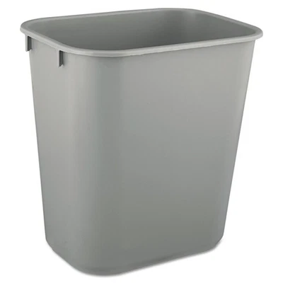 Rubbermaid Commercial 2955GRA 3.5-gal. Deskside Plastic Wastebasket - Gray New - Image 1 of 2