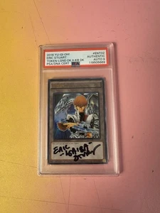 PSA 9 Signed Eric Stuart Yu-Gi-Oh! TCG Token Kaiba LDK2-ENT02 Limted Edition - Bild 1 von 2