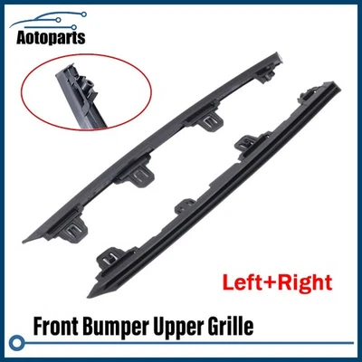 Fit For Toyota Rav4 2019-24 Front Bumper Upper Grille Insert Molding Trim LH RH - Image 1 of 4