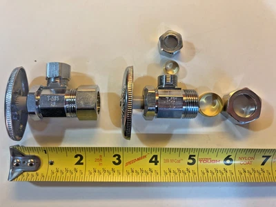 LEGEND T-581NL, TOPE ANGULAR LATÓN CROMADO, 114-104NL, 5/8"x3/8" NUEVO -CANTIDAD 2 Foto 1 de 3