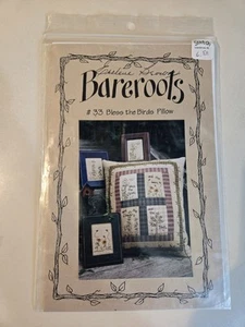 Bless the Birds Pillow by Bareroots #33 Gaudet 1998 Sewing Stitchery Pattern - Picture 1 of 4