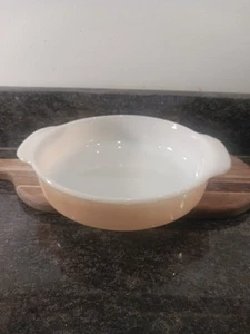 Fire-King~8 T.M. Reg. 450 Made In U.S.A. 8" Oven Dish Peach - Picture 1 of 6
