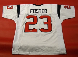 ARIAN FOSTER AUTOGRAPHED HOUSTON TEXANS W JERSEY JSA LAST ONE - Picture 1 of 3