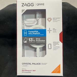 ZAGG - Gear4 Crystal Palace Case for Apple iPhone 13 6.1" - Clear Case - Picture 1 of 3