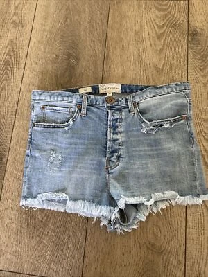 Shorts femininos Band Of Gypsies cortados, estilo Zoey, desgastado, tamanho 30 - Imagem 1 de 4