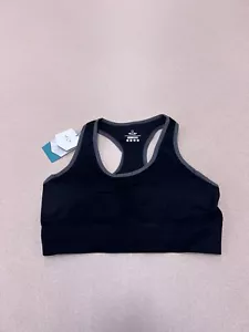 Heathyoga Sports Bra Size XXl Athletic Yoga Running Black Racer Back Top NWT 318 - Picture 1 of 5