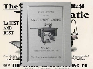 Singer Sewing Machine No. 66-1  Instruction  Manual "1913" (27 Page) - Picture 1 of 8