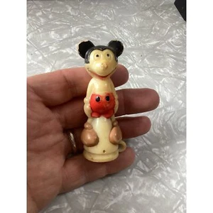 Vintage 1950s Mickey Mouse Celluloid Boxing Figure Parasol Handle Disney - Picture 1 of 8
