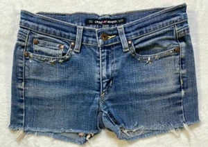 DKNY Jeans City Studded Cut Off Denim Jean Shorts Women's Size 10 - Picture 1 of 5